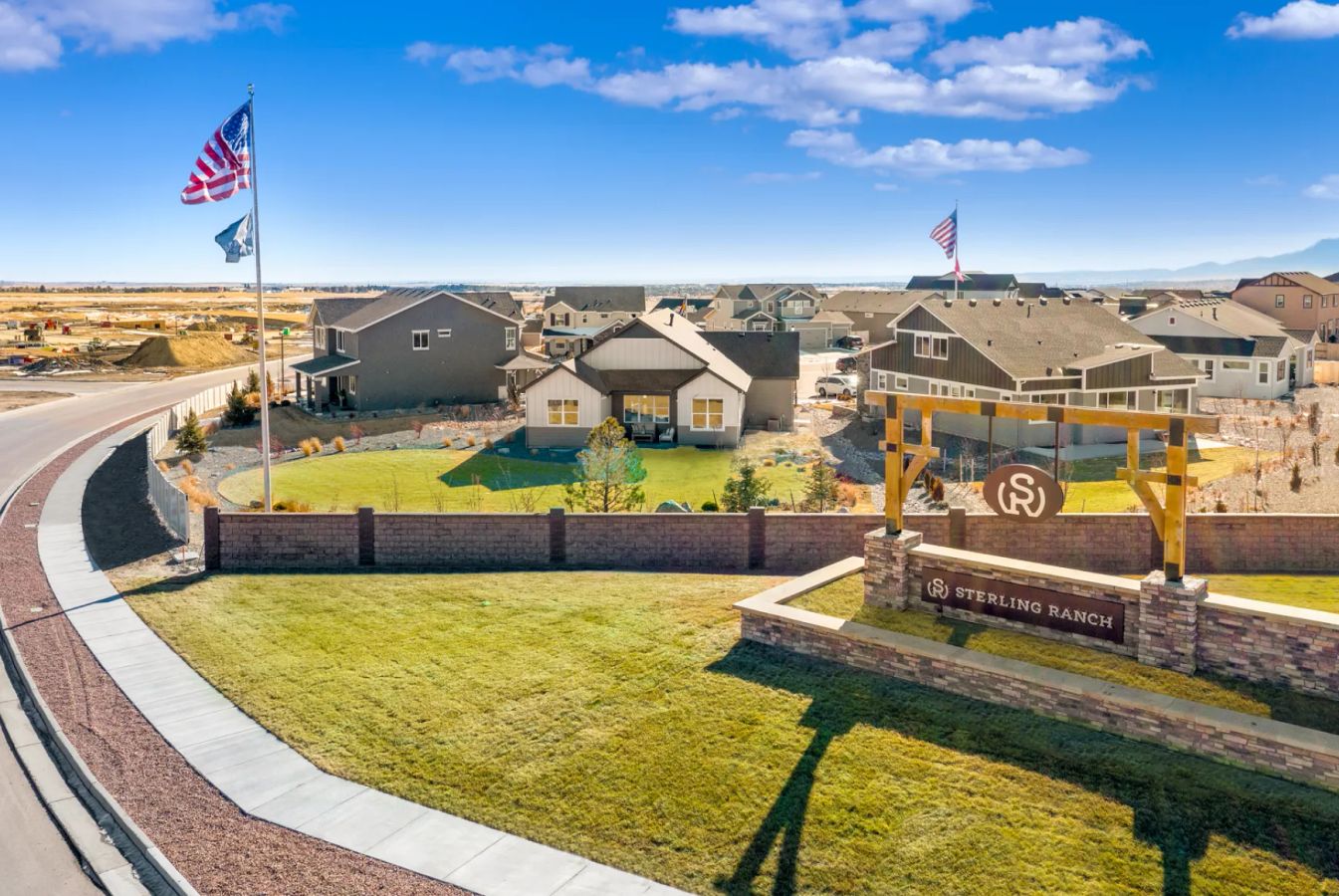 Sterling Ridge Homes Outdoor drone shot